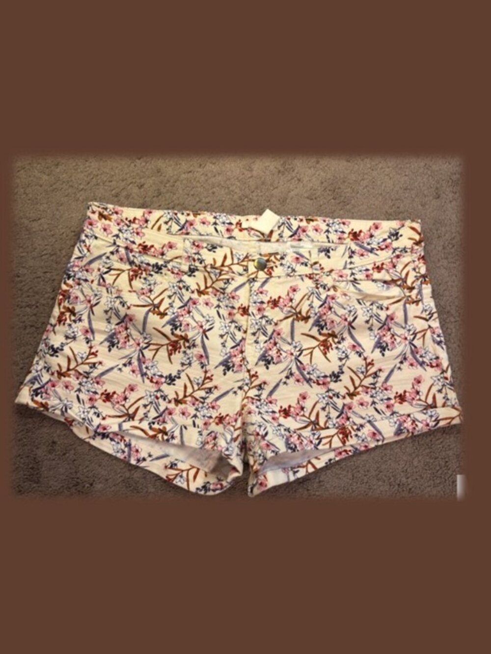 H&M Floral Jean Shorts